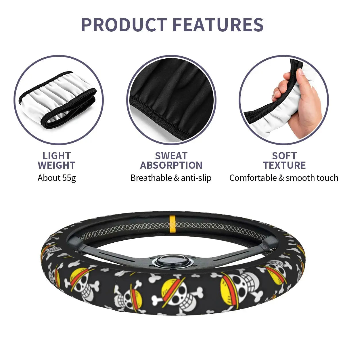 One Piece Steering Wheel Cover