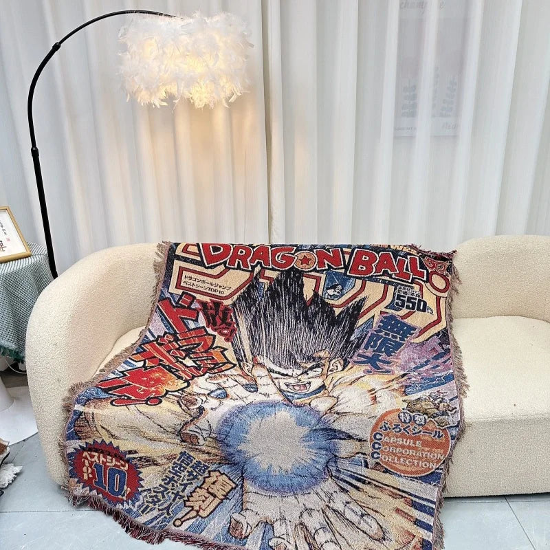 Anime Cotton Throw Blanket